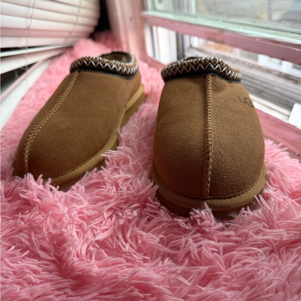 UGG Tan Suede Slippers - Picture 2 of 5